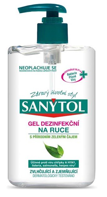 Sanytol dezinfekční gel 250ml pumpička | Čistící, dezinf.prostř., dezodoranty - Dezi. přípravky